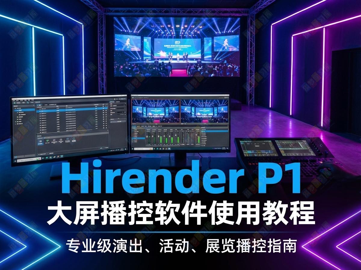 Hirender P1 大屏播控软件安装使用教程